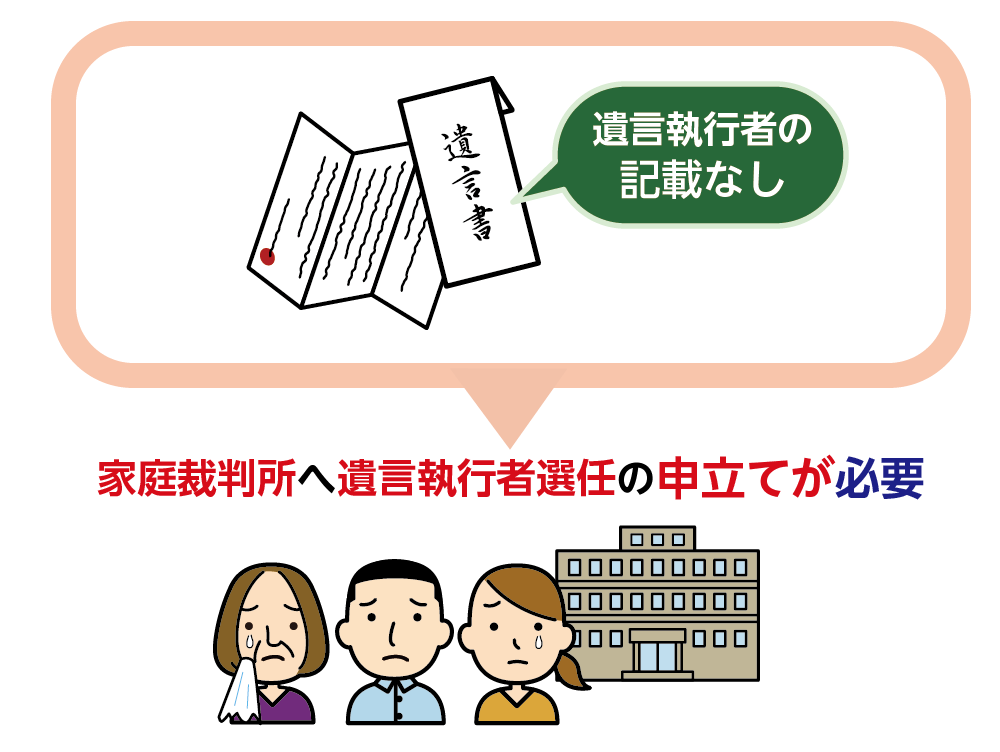 遺言書に記載がなければ家庭裁判所へ選任の申立てが必要